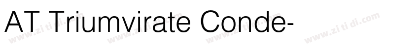 AT Triumvirate Conde字体转换